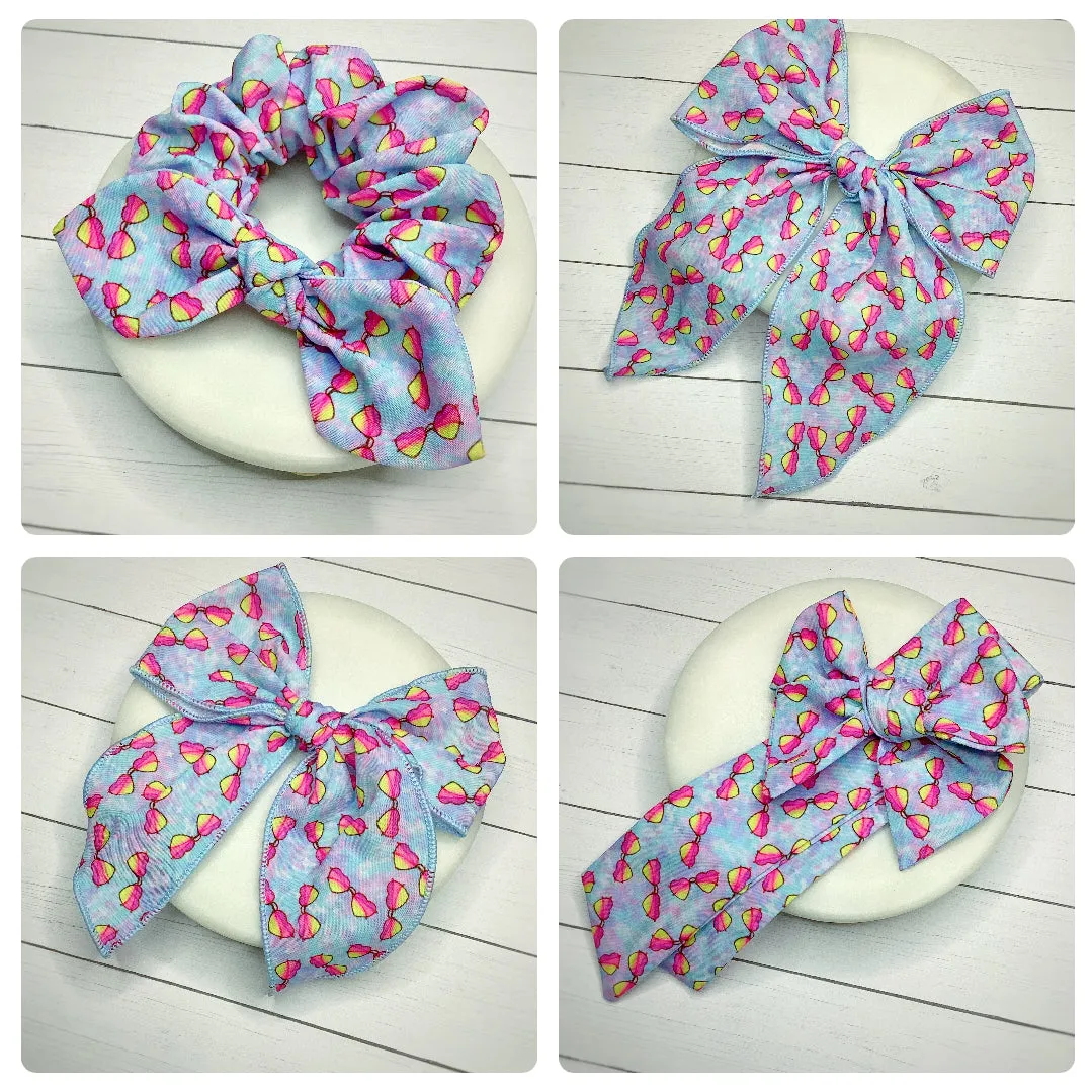 Cool Shades Bow Strip and Scrunchie Collection
