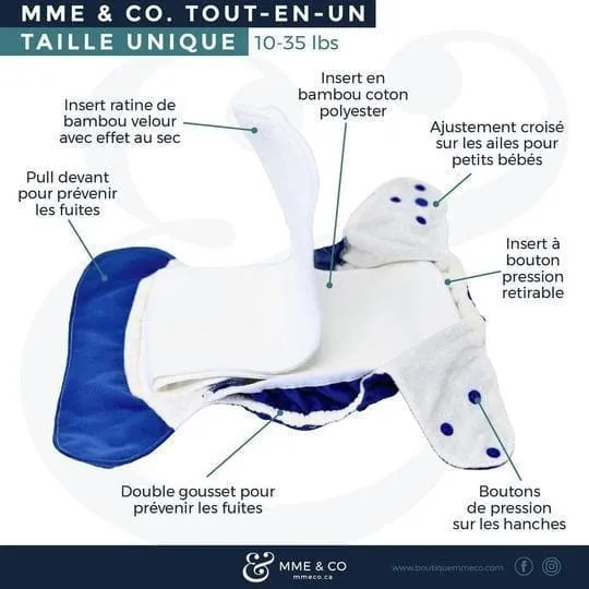 Couche tout-en-un - 2.0  Capitaine de mon cœur - Mme & Co