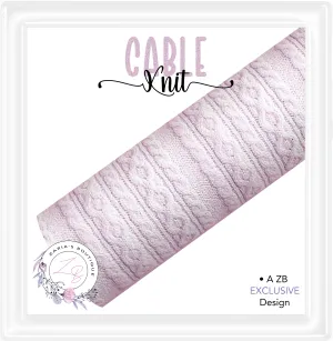 ⋅ Cozy Cable Knits ⋅ Premium Exclusive Vegan Faux Leather