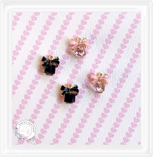 ⋅ Crystal Bow Charms  ⋅ Enamel Charms Pendants Earrings Bow Dangles
