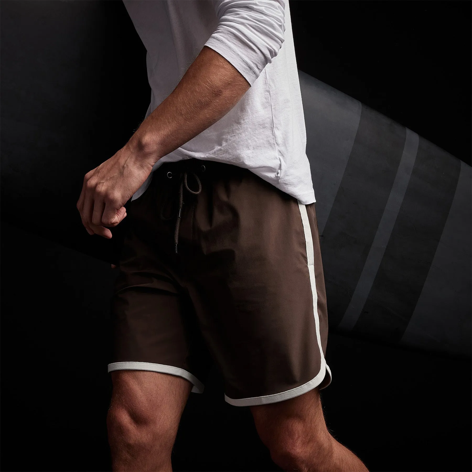 Curved Hem Boardshort - Porcupine/Shell