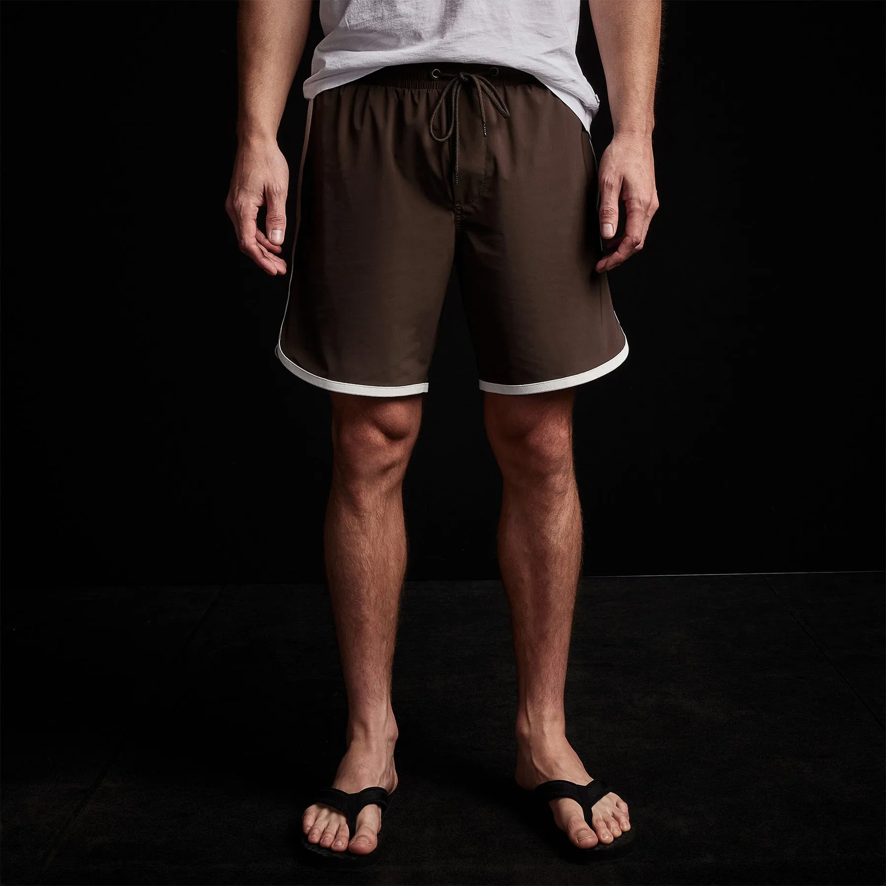 Curved Hem Boardshort - Porcupine/Shell