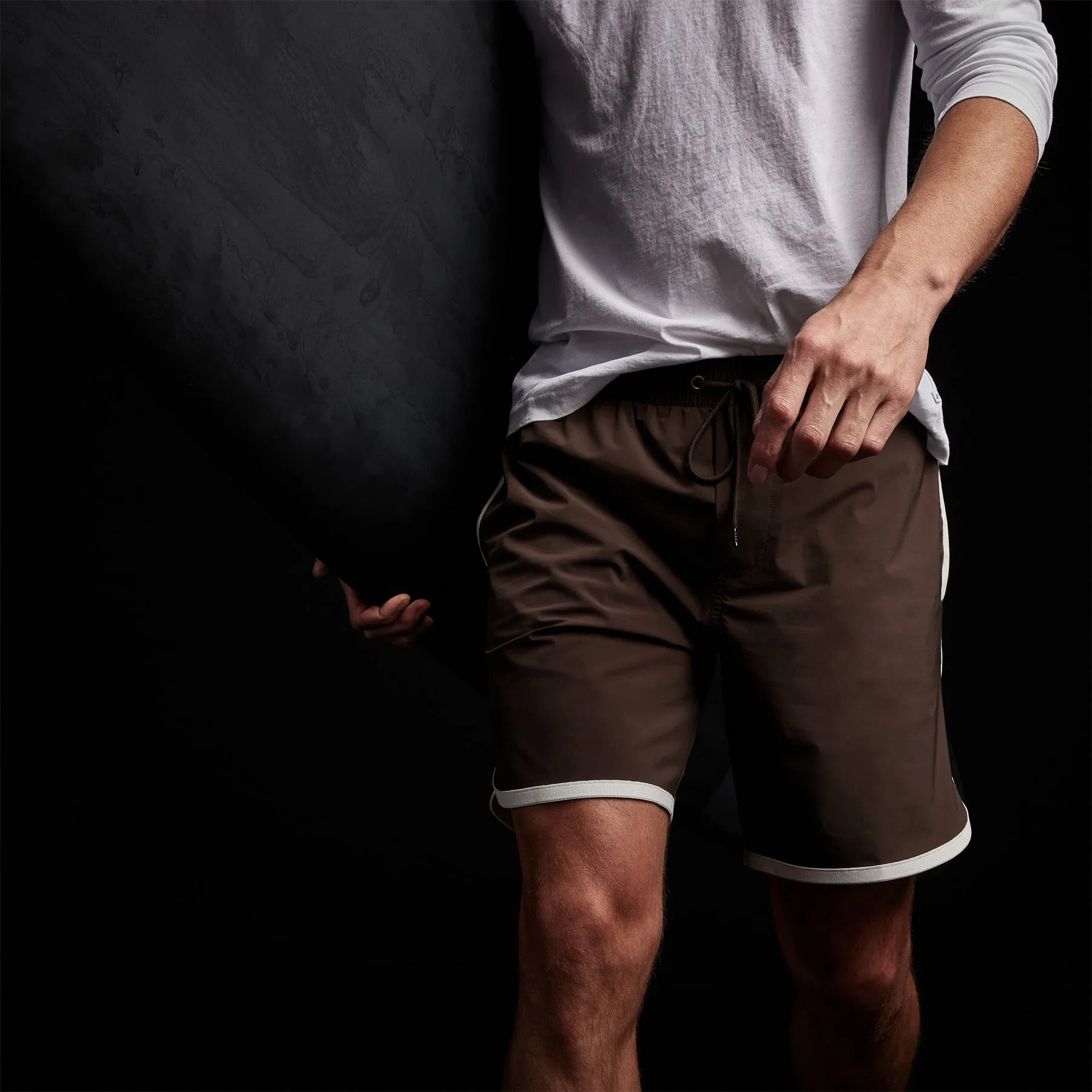 Curved Hem Boardshort - Porcupine/Shell