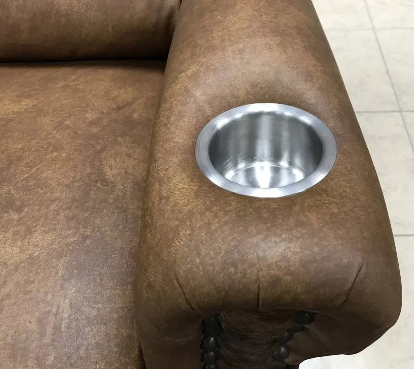 Custom Malone Power Swivel Rocker Recliner in Gentle Fawn