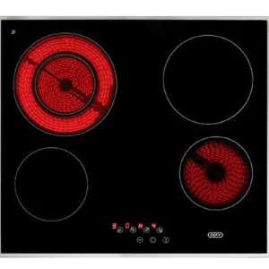 Defy Slimline Touch Control Vitroceramic Dual Zone Hob - Stainless Steal DHD494