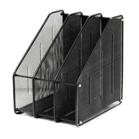 Deli 3 Compartment Mesh Magazine Holder 9197