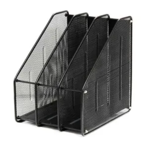 Deli 3 Compartment Mesh Magazine Holder 9197