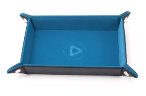 Die Hard: Folding Rectangle Tray With Teal Velvet