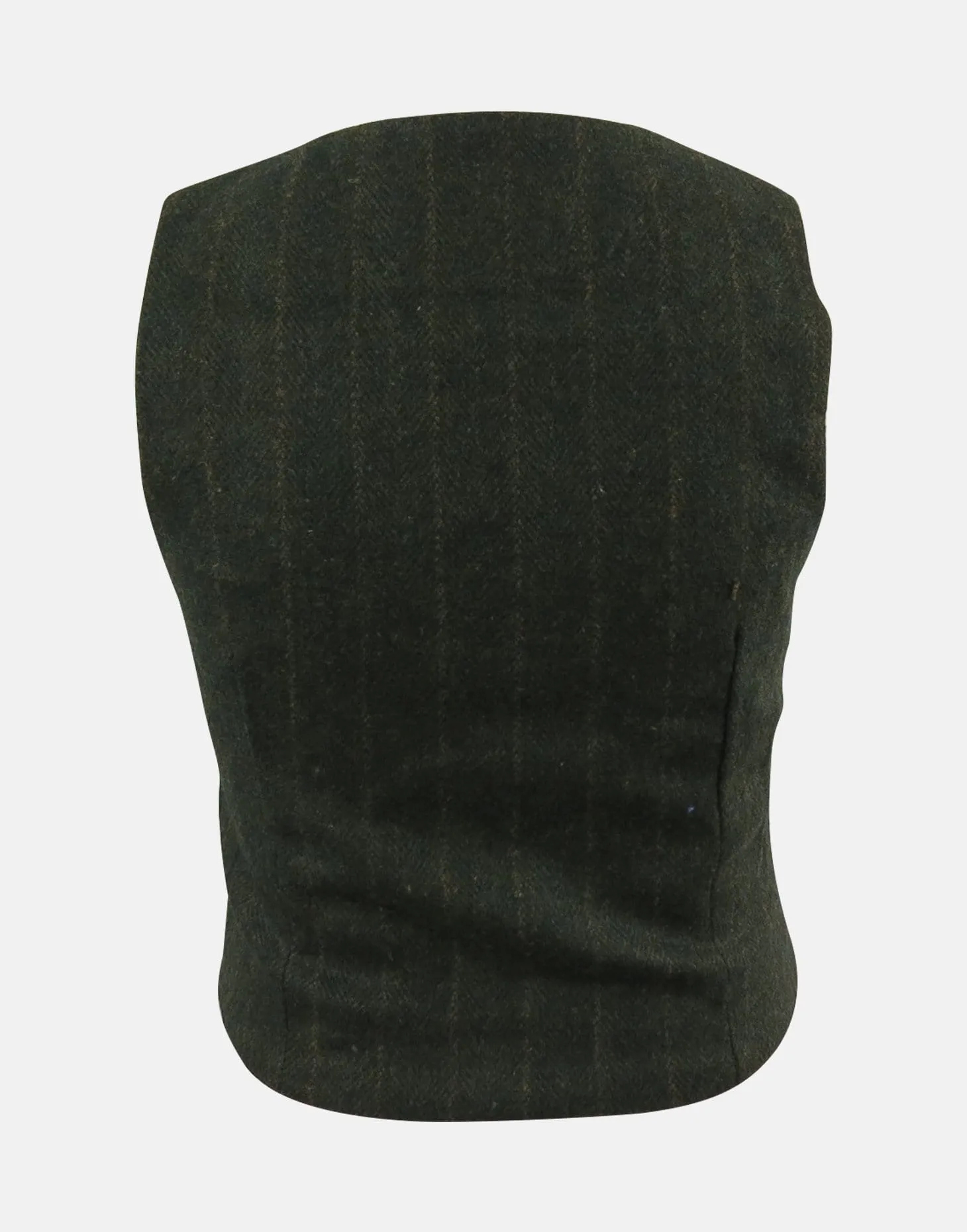 Digby : Green Herringbone Waistcoat