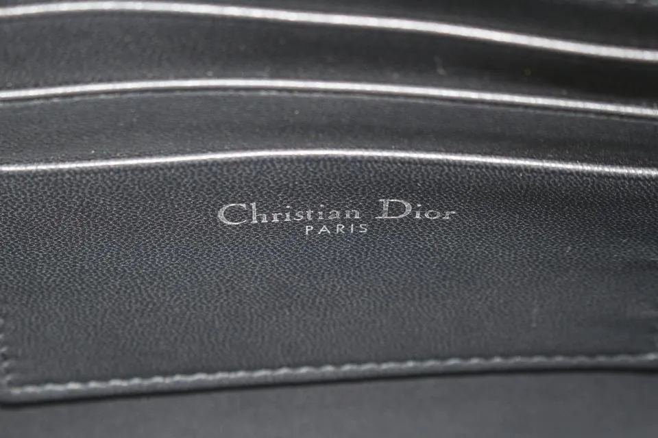 Dior Pewter Silver Chain Flap Crossbody Bag 292da513