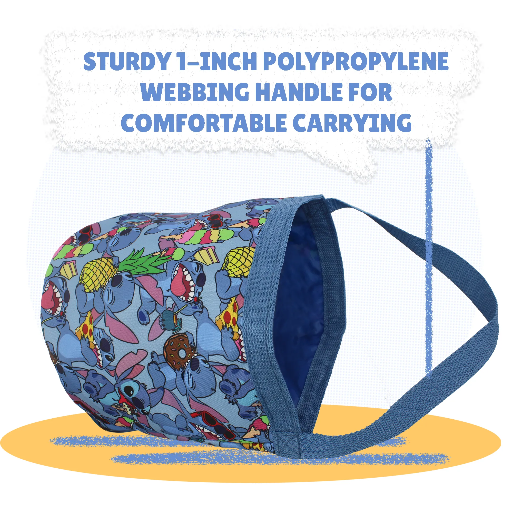 Disney Stitch Chomp Chomp Bucket Tote Bag