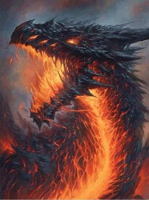 Dragon fire 5d diamond painting full drill embroidery vivid rhinestone canvas painting cross stitch diy craft art kits home decor 12x16"