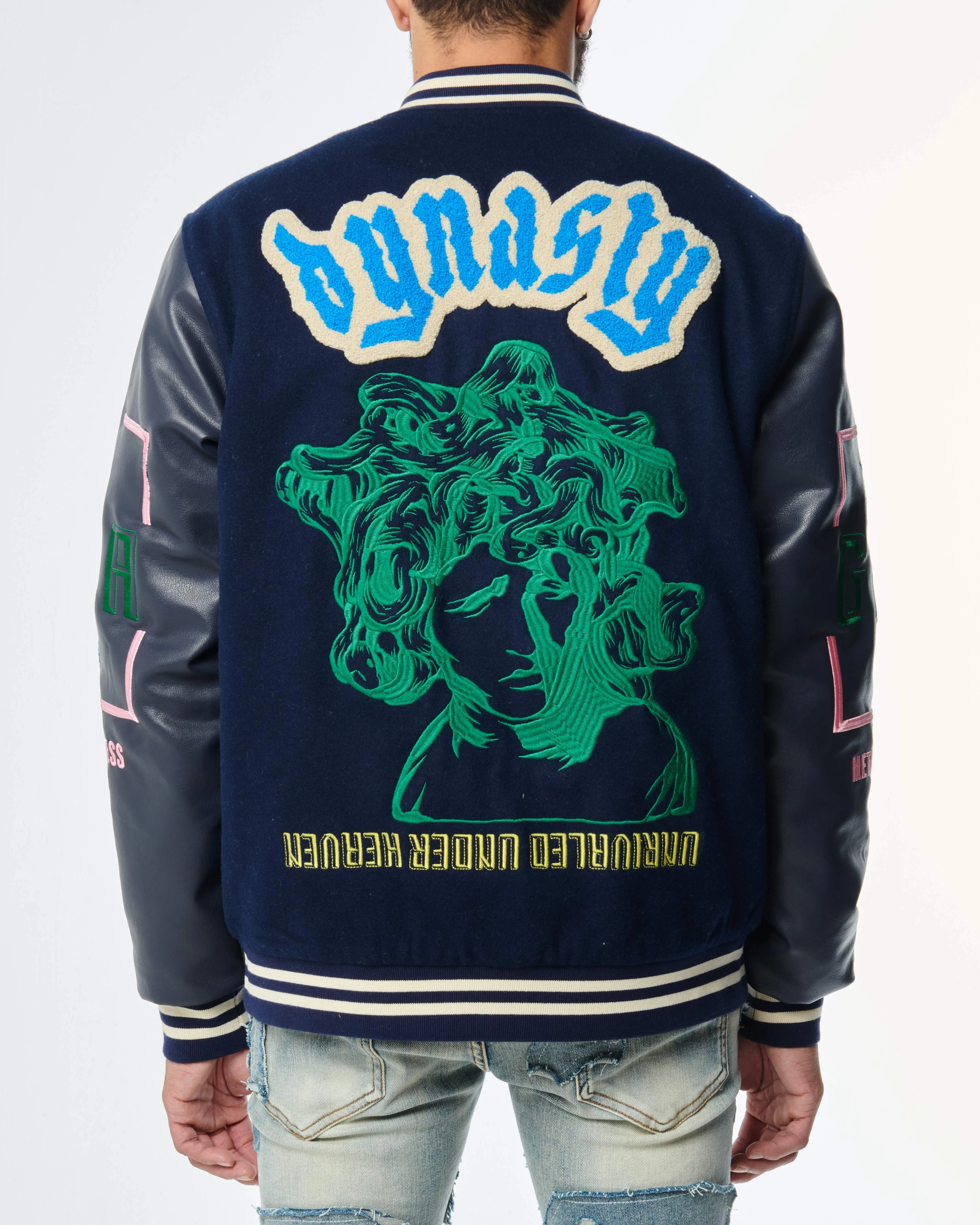 DYNASTY VARSITY JACKET (NAVY)