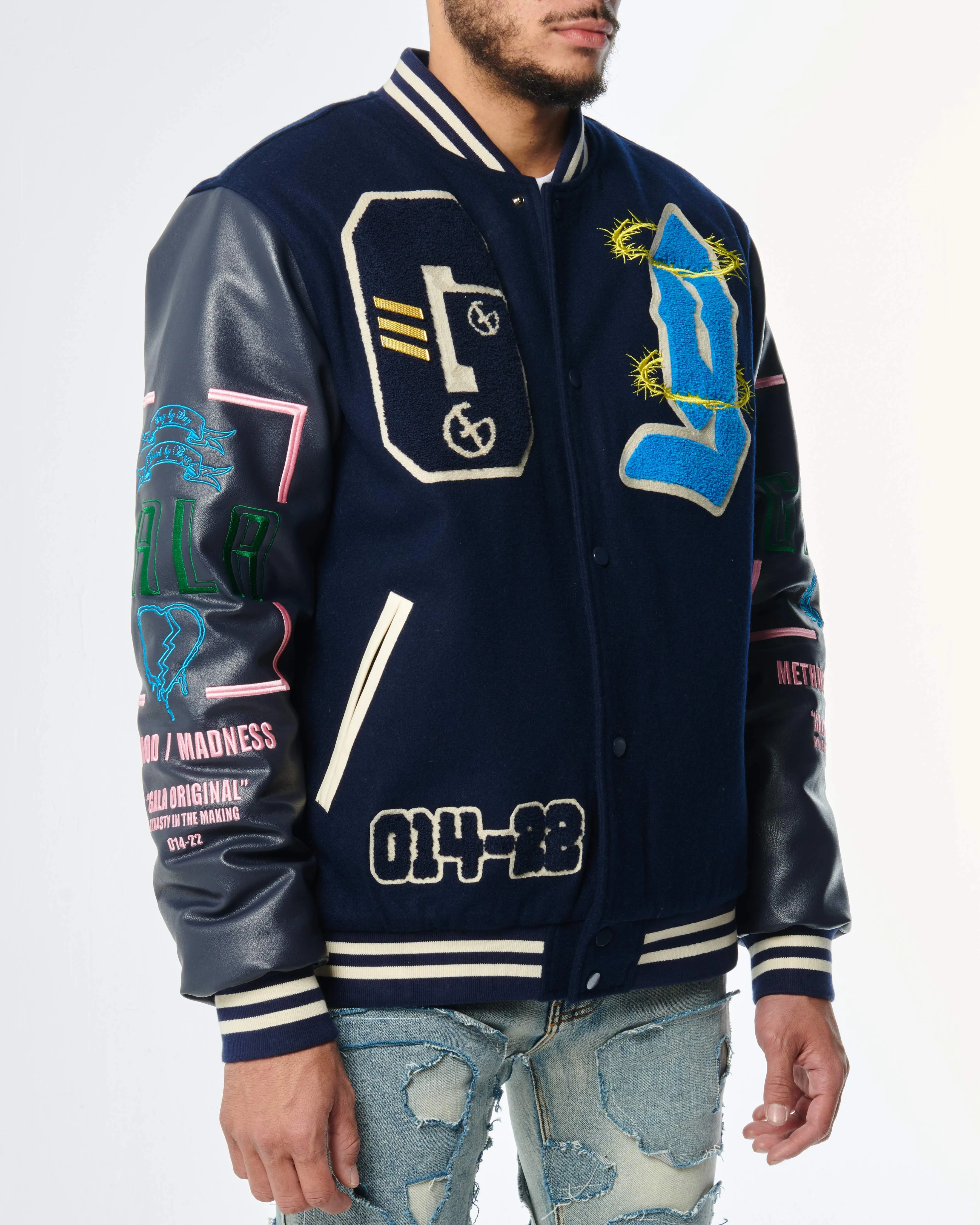 DYNASTY VARSITY JACKET (NAVY)