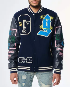 DYNASTY VARSITY JACKET (NAVY)