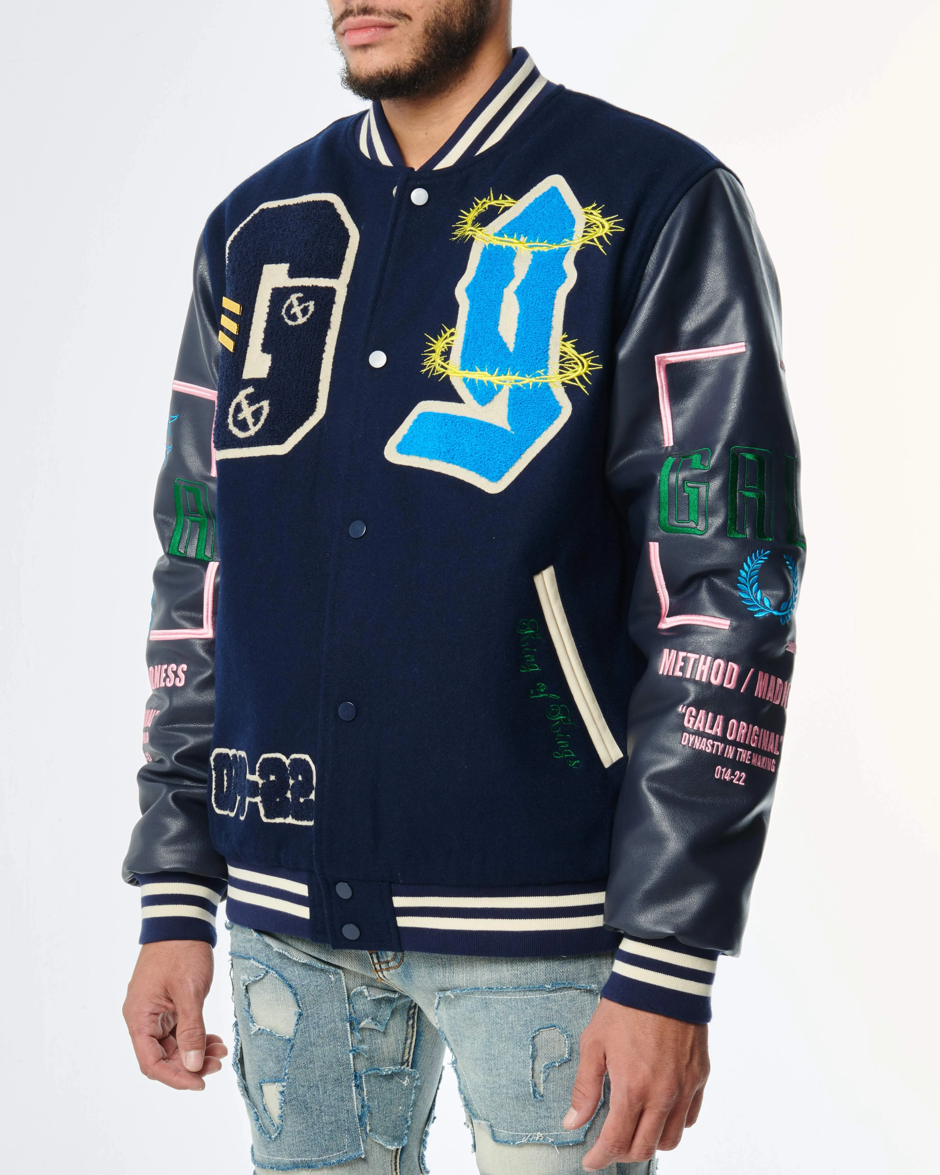 DYNASTY VARSITY JACKET (NAVY)