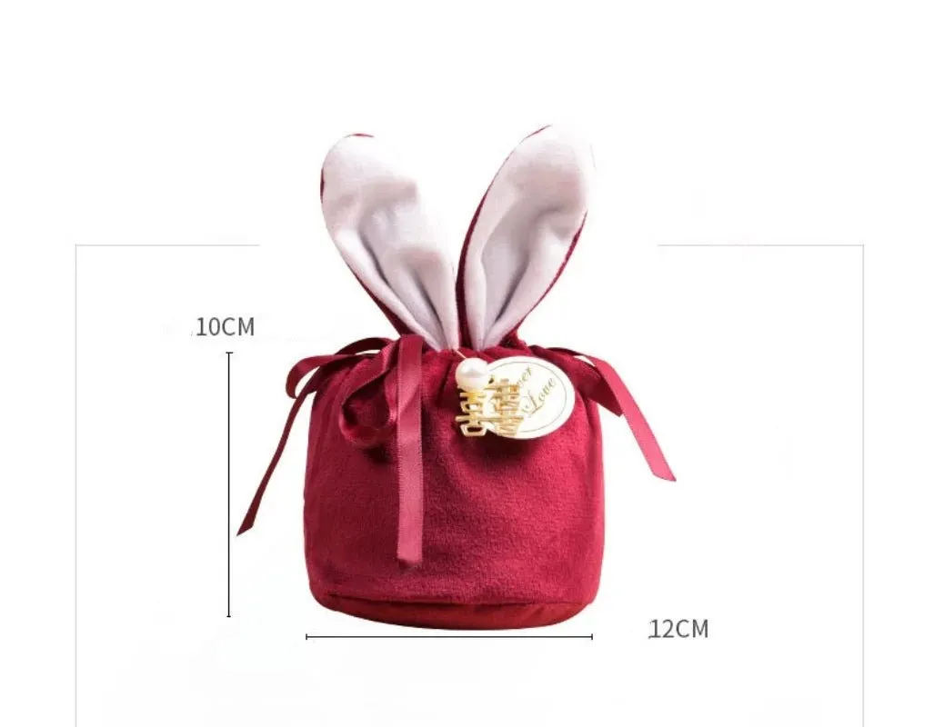 Easter Bunny Velvet Gift Bag