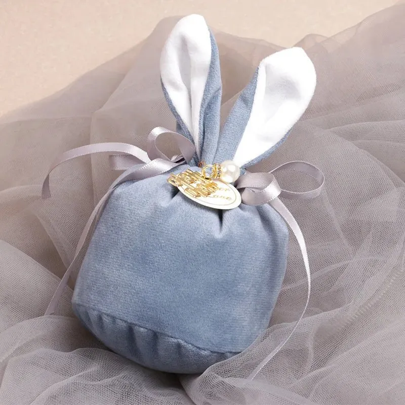 Easter Bunny Velvet Gift Bag