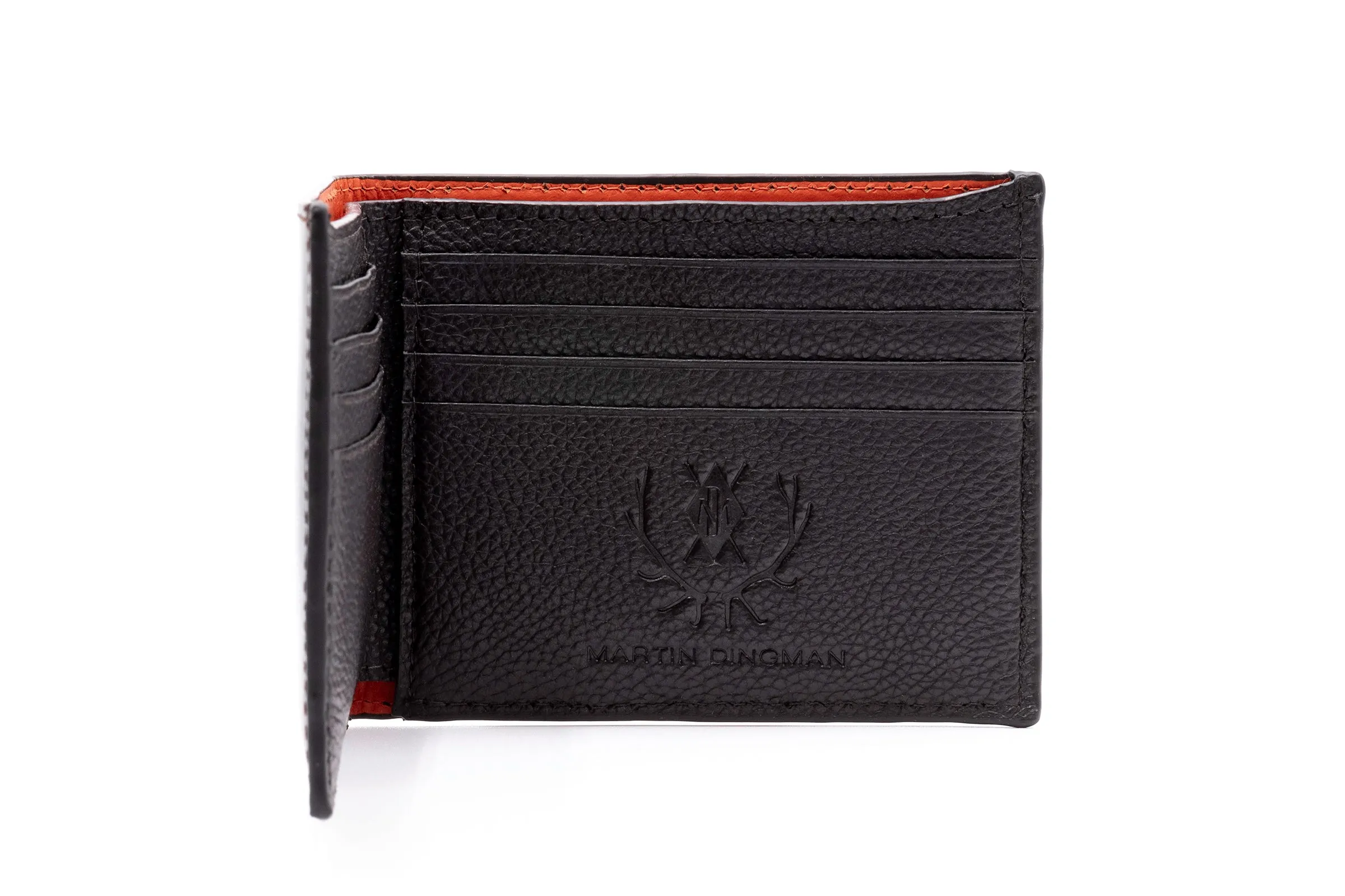 Edward Hand Glazed Saddle Leather Billfold in Chocolate