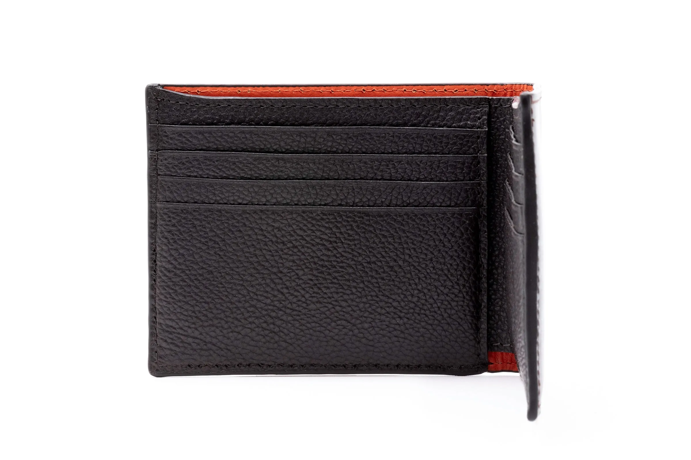 Edward Hand Glazed Saddle Leather Billfold in Chocolate