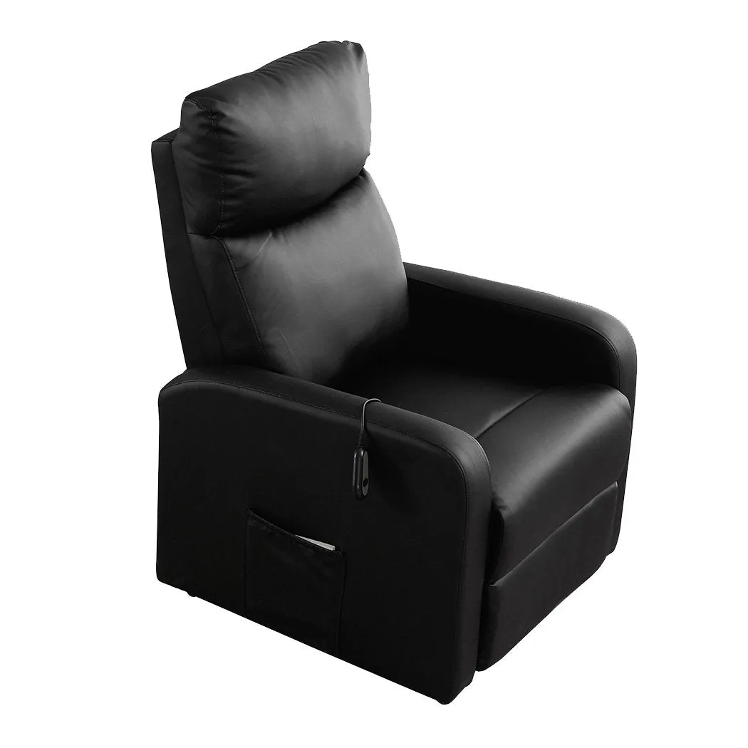 Electric Massage Chair Recliner Chairs Full Body Neck Heated Seat Black