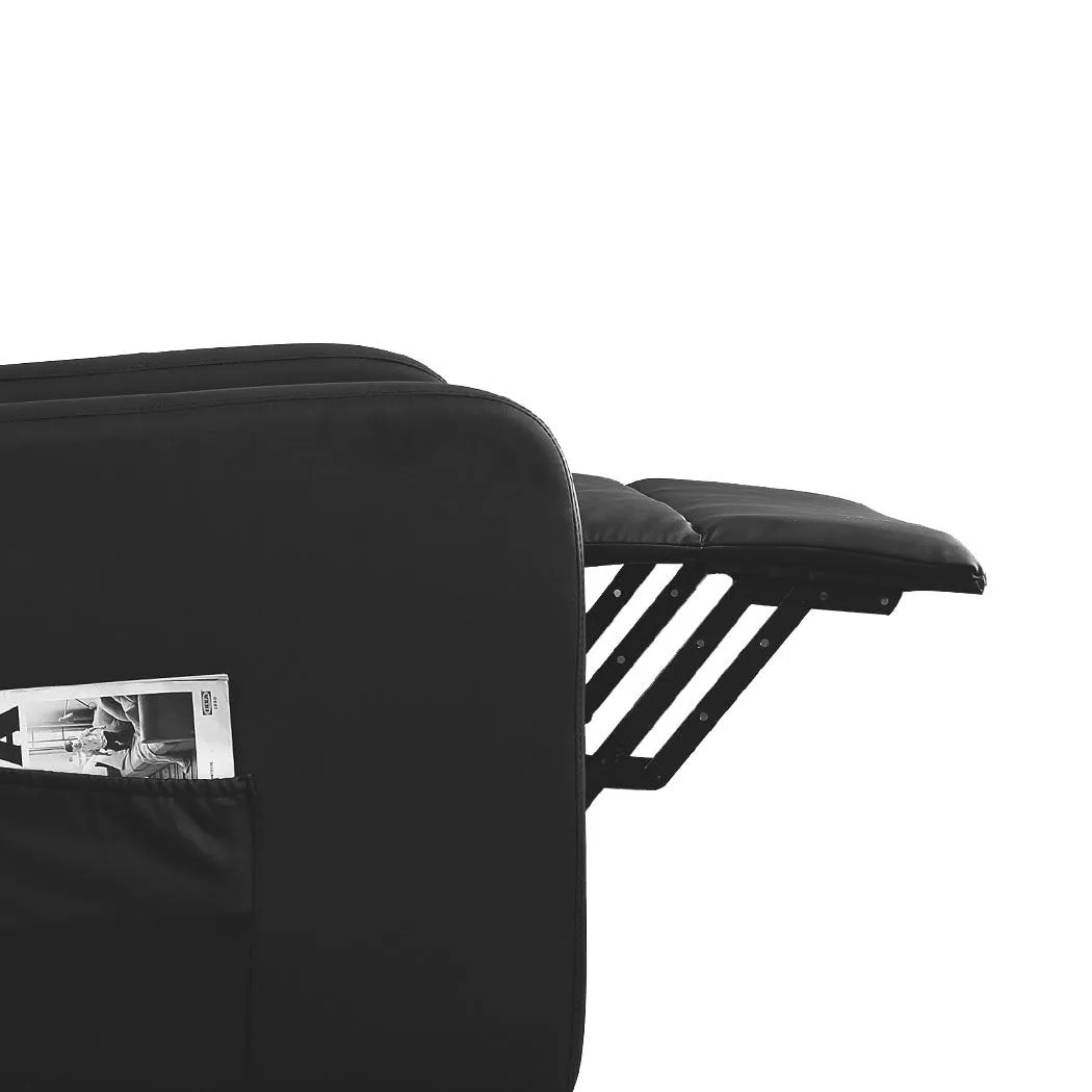 Electric Massage Chair Recliner Chairs Full Body Neck Heated Seat Black