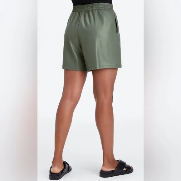 Fabletics Vegan Leather High-Waisted Short