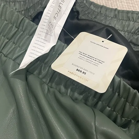 Fabletics Vegan Leather High-Waisted Short