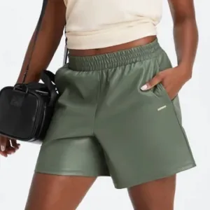 Fabletics Vegan Leather High-Waisted Short