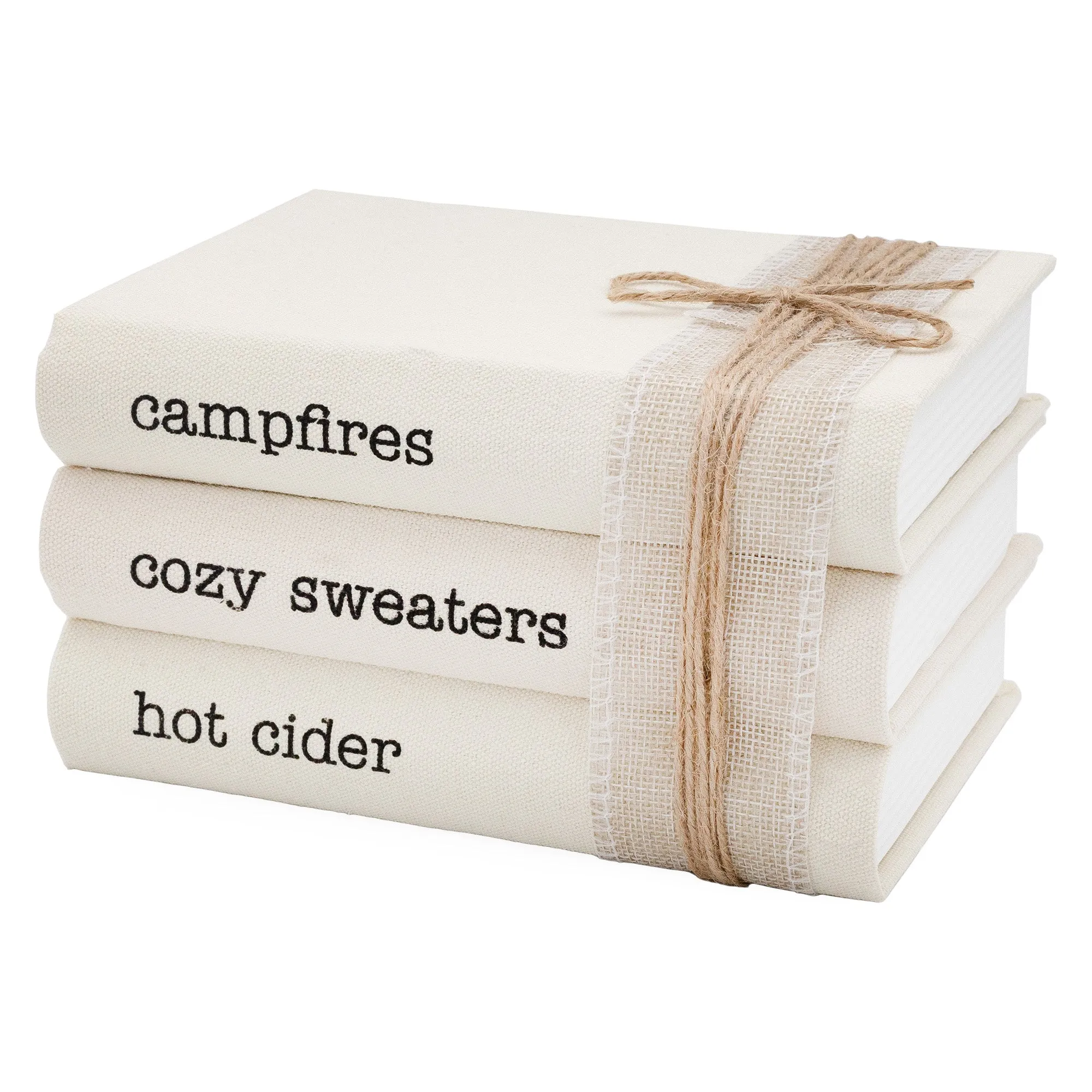 Fall Theme Faux Book Stack (Case of 4)