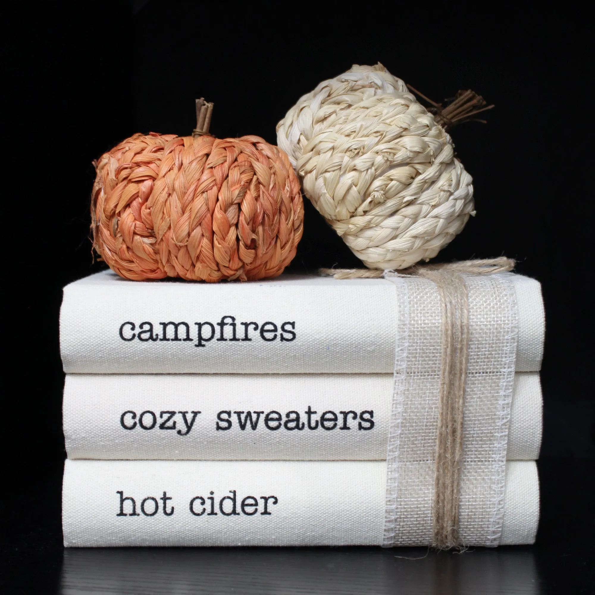 Fall Theme Faux Book Stack (Case of 4)