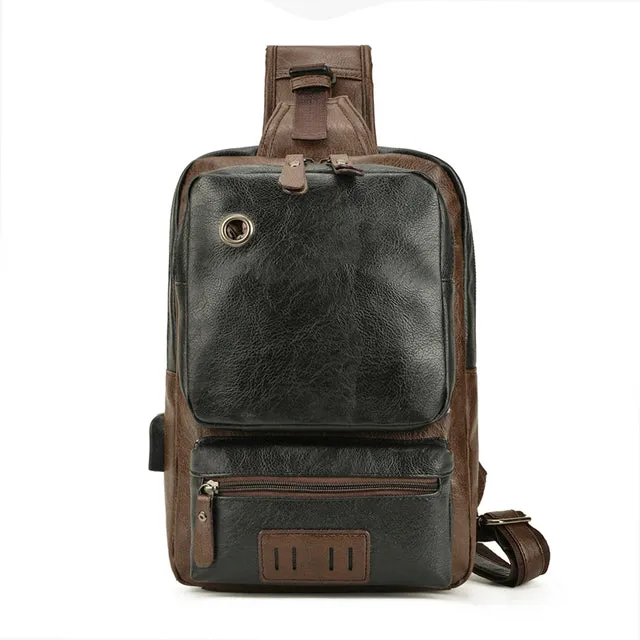 Fashion Sling Men Business Large Capacity Chest Bag
