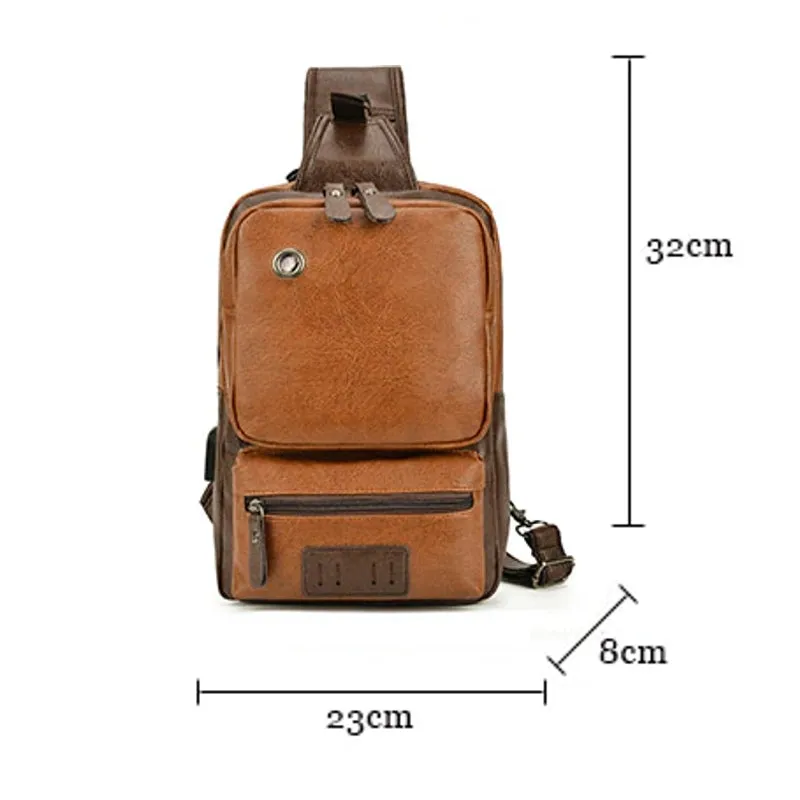 Fashion Sling Men Business Large Capacity Chest Bag