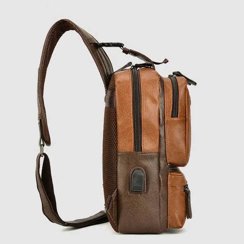 Fashion Sling Men Business Large Capacity Chest Bag