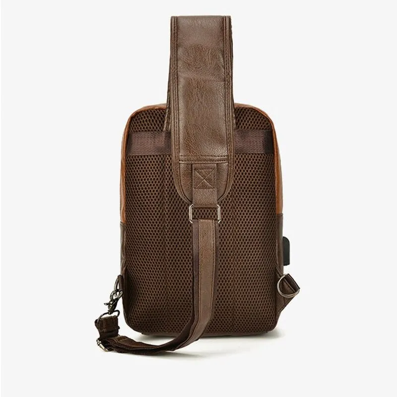 Fashion Sling Men Business Large Capacity Chest Bag
