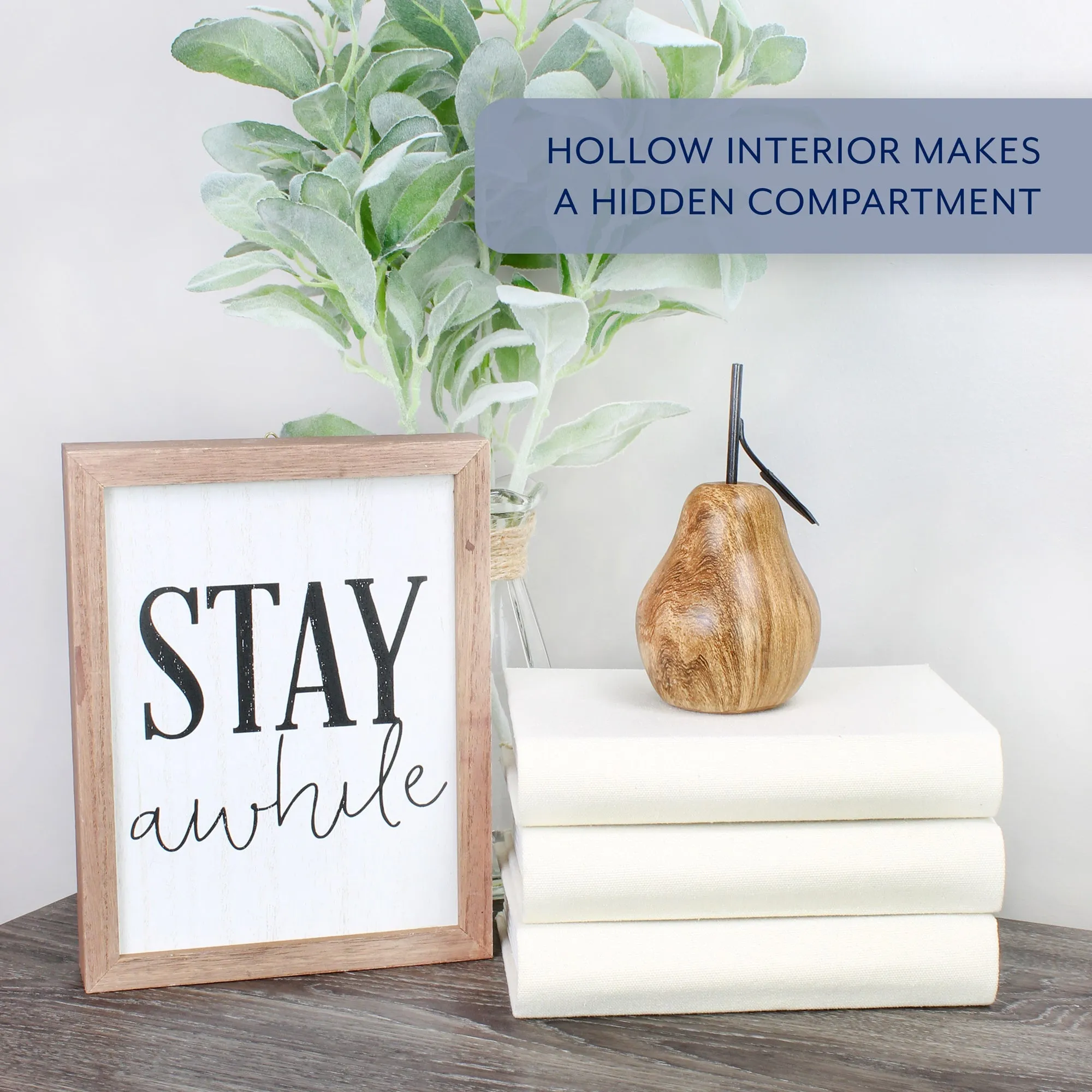 Faux Book Stack (Cream, Case of 4)