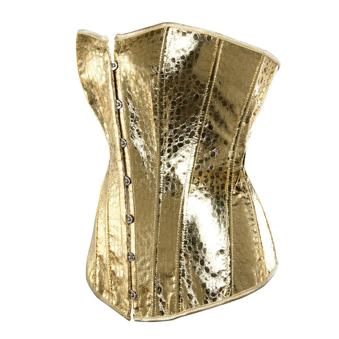 Faux Leather Corset Sexy Clubwear Bustier Hot Lingerie Zipper Costume Lace up Waist Cincher