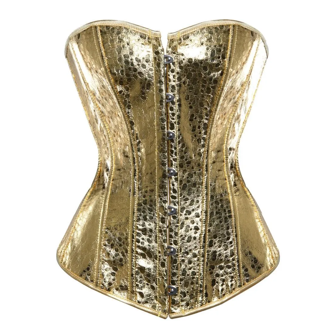 Faux Leather Corset Sexy Clubwear Bustier Hot Lingerie Zipper Costume Lace up Waist Cincher