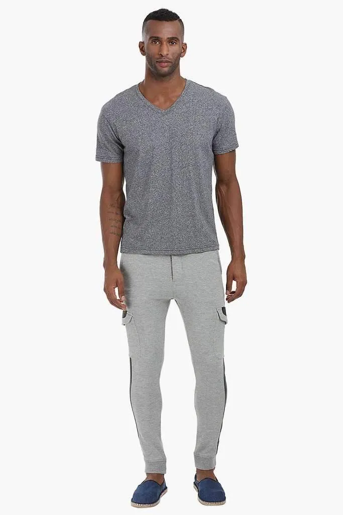 Faux Leather Detailed Sweatpants