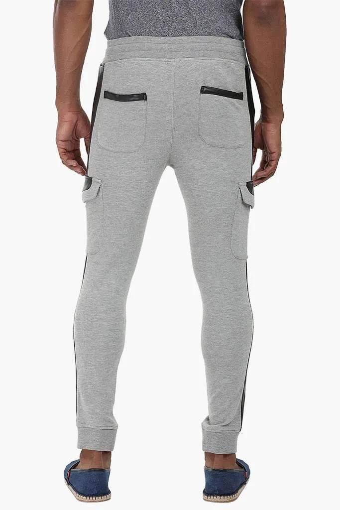Faux Leather Detailed Sweatpants