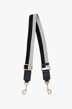 Feature Black   Silver Bag Strap