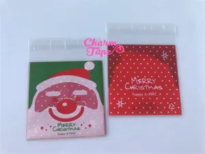 Festive Santa Claus Gift Bags Cello Self-adhesive Cookie bags - Favors Bags 20/50/100 bags CB51