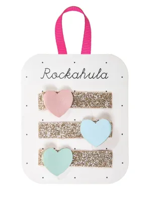 Flora Heart Bar Clips