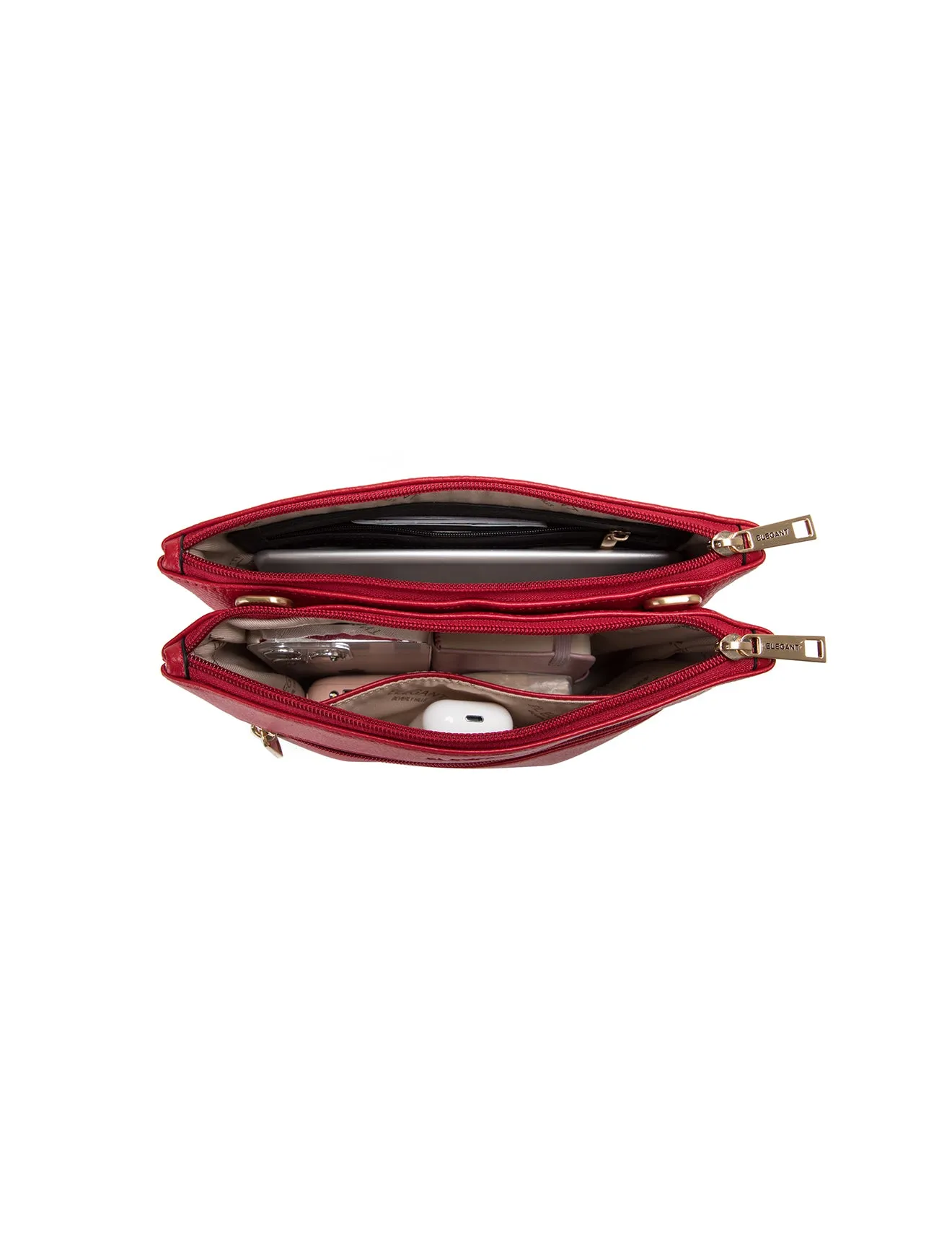 FLYNN LEATHER CROSS BODY BAG-E1-0832-FIRE