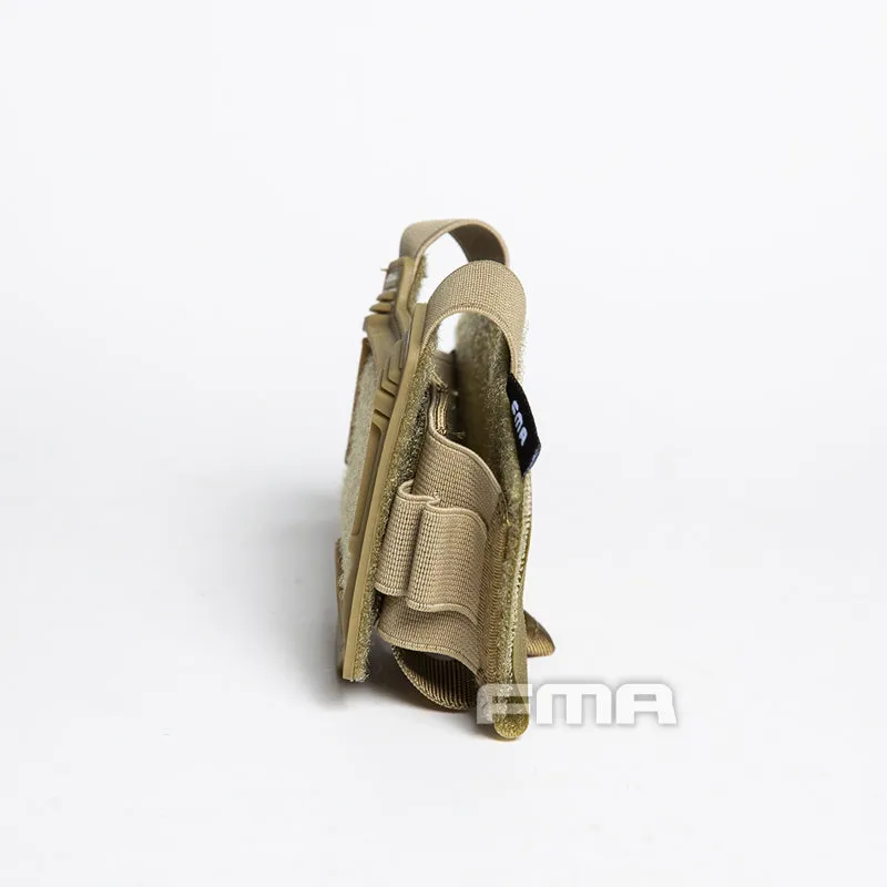 FMA Helmet Pouch for NVG Battery Box / Counterweight, Velcro - Tan