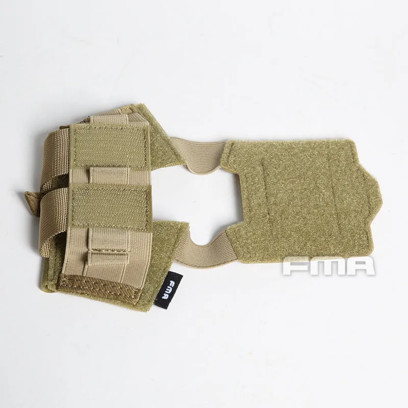 FMA Helmet Pouch for NVG Battery Box / Counterweight, Velcro - Tan