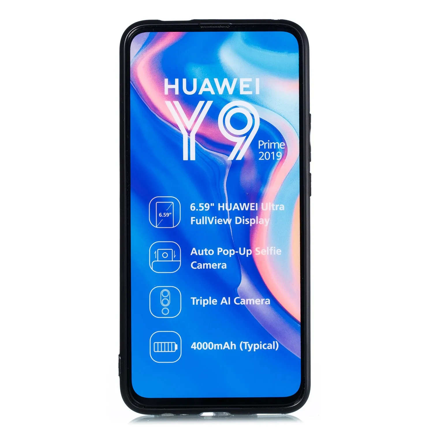 For HUAWEI Y9 prime 2019 PU Leather Shockproof Cell Phone Case Anti-dust Phone Case with Double Buckle Card Slot Pocket  gray