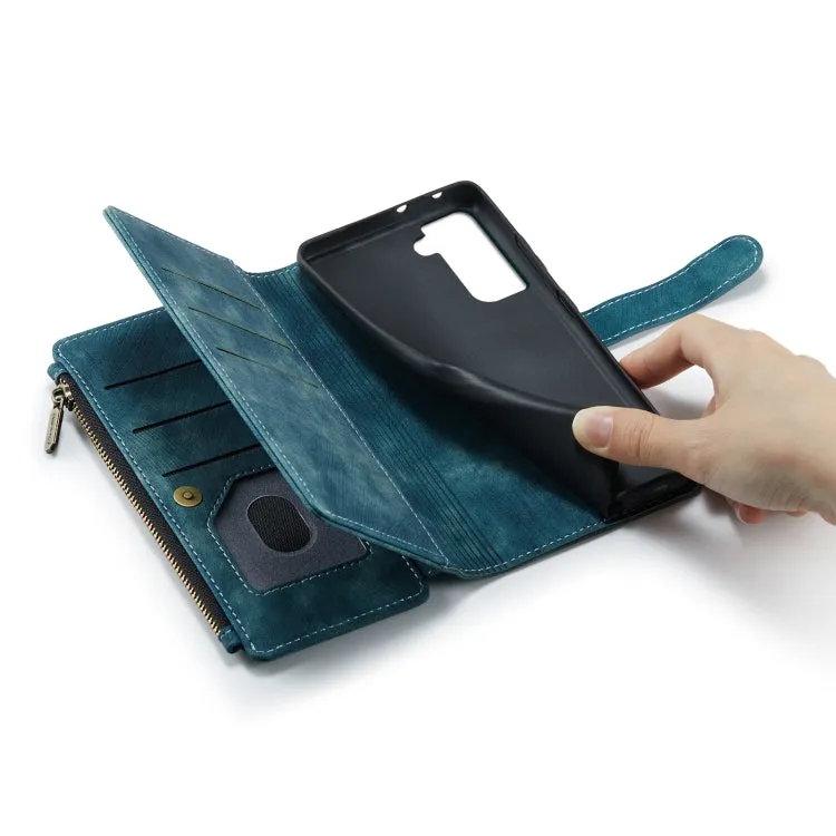 For Samsung Galaxy S21  5G CaseMe-C30 PU   TPU Multifunctional Horizontal Flip Leather Case with
