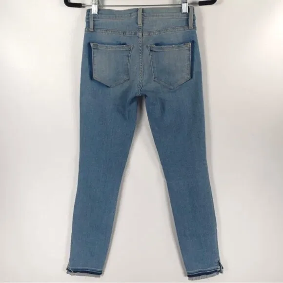 FRAME BRENTON RIDGE USA 🇺🇸 Made Le Skinny de Jeanne Crop Jeans Size 24
