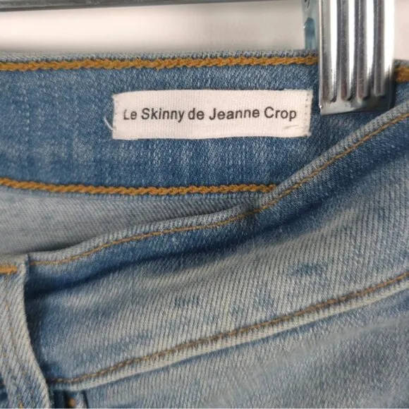 FRAME BRENTON RIDGE USA 🇺🇸 Made Le Skinny de Jeanne Crop Jeans Size 24